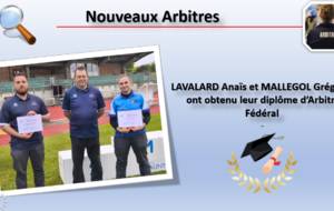 Diplômes Arbitres